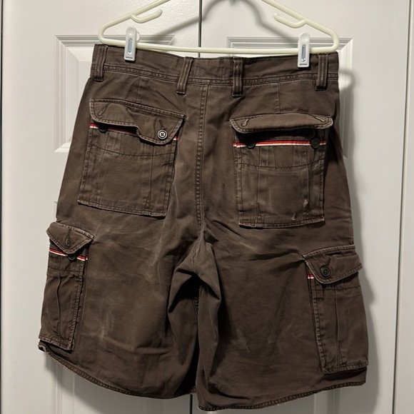 Old Navy Shorts Old Navy Distressed Brown Cargo Shorts Mens Size 33